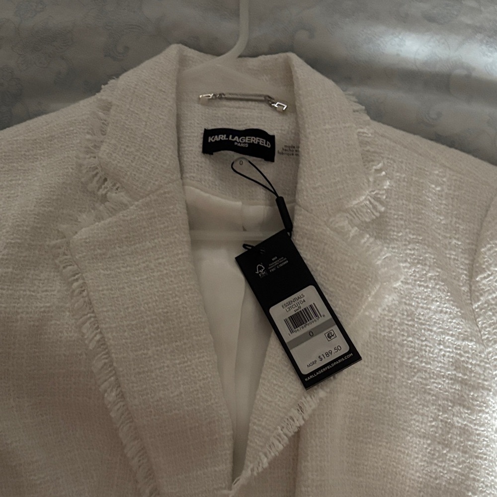 Karl Lagerfeld Women's Cream Blazer